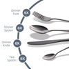 Black Silverware Set, Avalon 24 Piece Flatware Set Service for