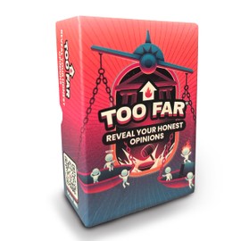 TOO FAR | The Morally Outrageous Funniest Party Card Game | By the Sidemen | Reveal Your Honest Opinions, Judge the Confession and Catch the Liar | For Teens, Adults, 15+ | Travel Size