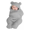Infant Blanket Sleeping Wrap Ultra Soft Cute Bear Shape Plush