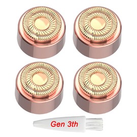 GOMINYUF Generation 3nd Replacement Head for Finish Touch Flawless Gen 3 Facial Hair Remover-New Version- 4 Pack Replacement Heads for Flawless Replacement Heads Gen 3