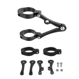 Motorcycle Headlight Bracket, Akozon CNC Aluminium Front Lamp Holder Shell for 1.5 Inch 1.6 Inch Fork Tube