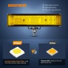 Nilight Side Shooter Amber LED Light Bar/Pods 2PCS 6.5 Inch