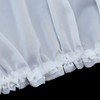 HongYa Ruffle Tape Envelope-Style Transparent Voile Curtain with Satin Ribbons