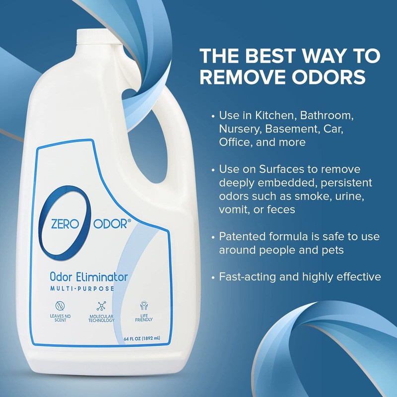 Zero Odor – Multi-Purpose Odor Eliminator- Eliminate Air & Surface