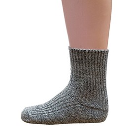 Natural Reindeer Knit stockings, socks for babies and children is made from 100% organic wool (kbT)