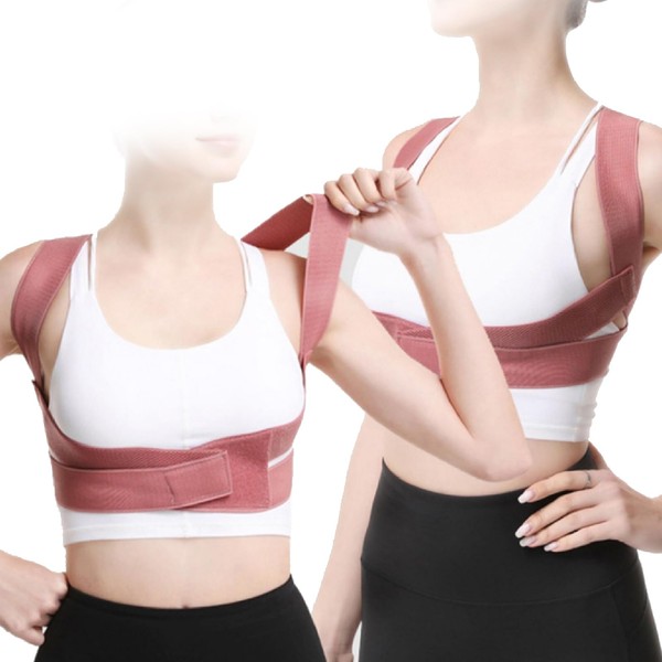 MaNeaz M Pink Colour Back Straightener Back Support Belt Breathable