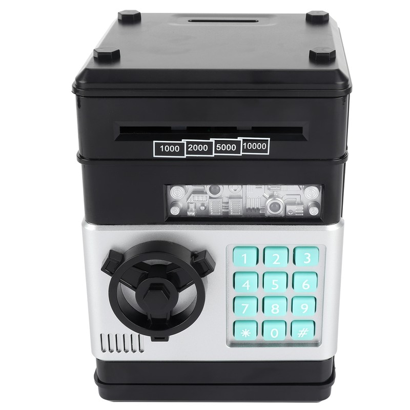 Electronic Piggy Bank Simulation ATM Password Money Box Cash Coins
