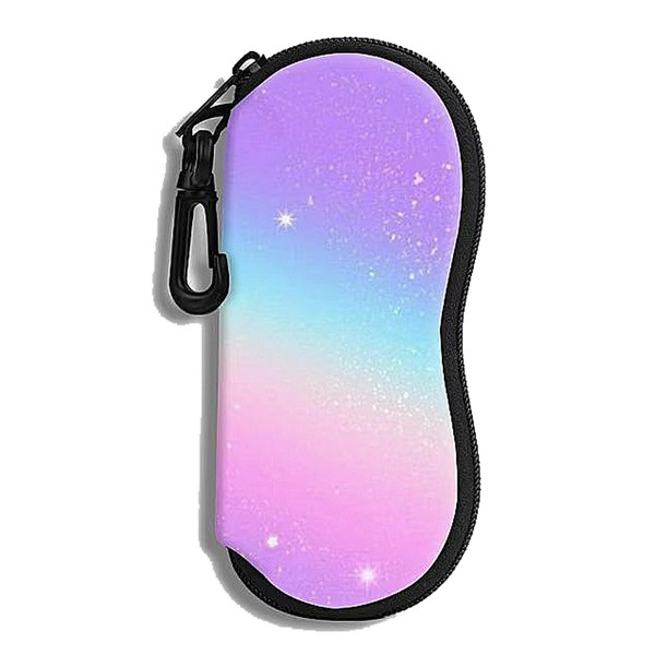 SSHUIKKAI Brillenetui Weich, Sonnenbrillen Etui, Brillenetui Sonnenbrille, Brillenetui Mit Karabiner,