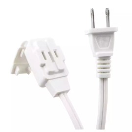 HDX 12 ft. 16/2 Light Duty Indoor Multi-Outlet Extension Cord White