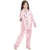 Schbbbta Silk Satin Pajamas for Girls Womens Loungewear Two-Piece Sleepwear