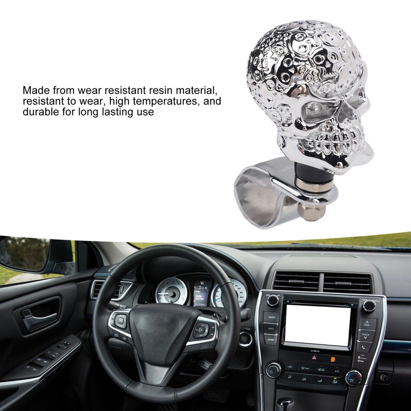 Skull Steering Wheel Turn Knob 3cm Diameter Turn Knob Spinner
