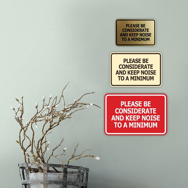 Signs ByLITA Classic Framed, Please Be Considerate and Keep Noise