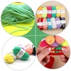 LALAFINA 12pcs Creative Hand Knitted Woolen Yarn for Four Strand
