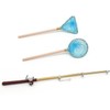 1:12 Scale Miniature Fishing Rod Fish Pole Trammel Net Scene