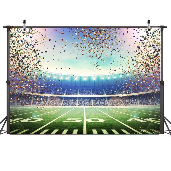 Dudaacvt 10x8FT Super Bowl Backdrop Super Bowl Sunday Party Backdrop