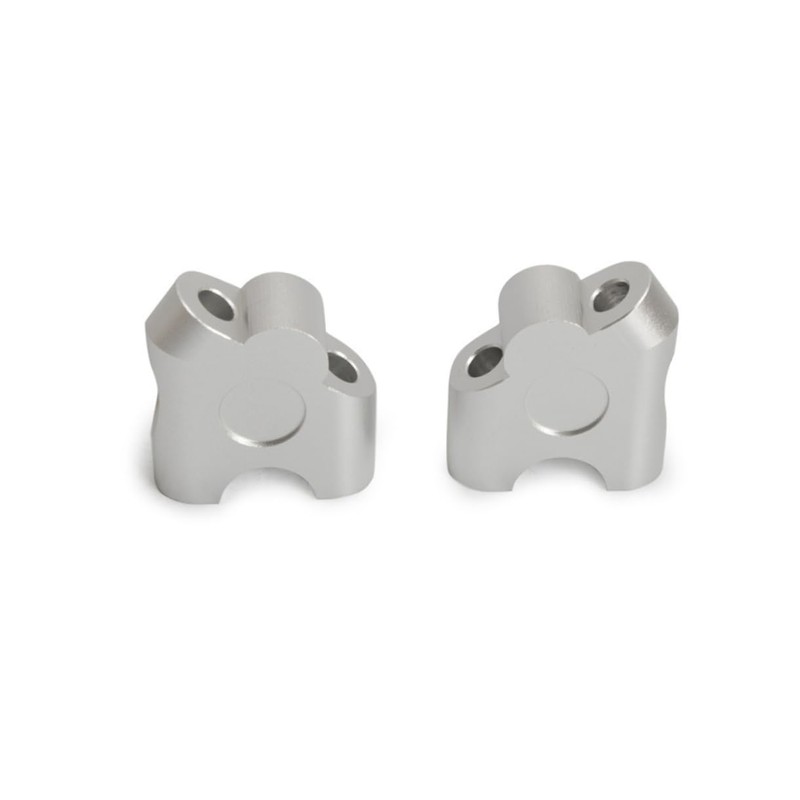 Mikinona 1 Pair 2 Anodized Motorcycle Handlebar Riser Clamp for
