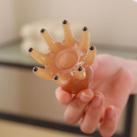 레진 문어 마사지 빗 두피 경락 긁기 브러쉬 침술 SPA 괄사 피로 완화 [01 Pink] Resin Octopus Massage Brush Scalp Meridian Scraping Acupuncture SPA Gua Sha Fatigue Relief [01 Pink]