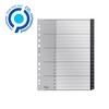 Leitz Index Folder Divider, 1-20 Numerical Tabs, A4, Extra Wide,