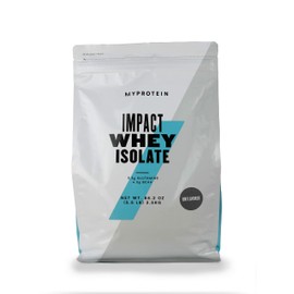 Myprotein Myprotein Impact Whey Protein Isolate, 5.5 Lbs (81 Servings) Unflavored, 25g Protein, 3.5g Glutamine & 6g BCAA Per Serving