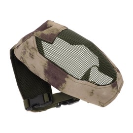 Generic Breathable Mesh Fencing Mask with Straps for Outdoor Sports and Crowd Control Durable Impact Resistant Protective Gear Stylish Design for Fencing Games