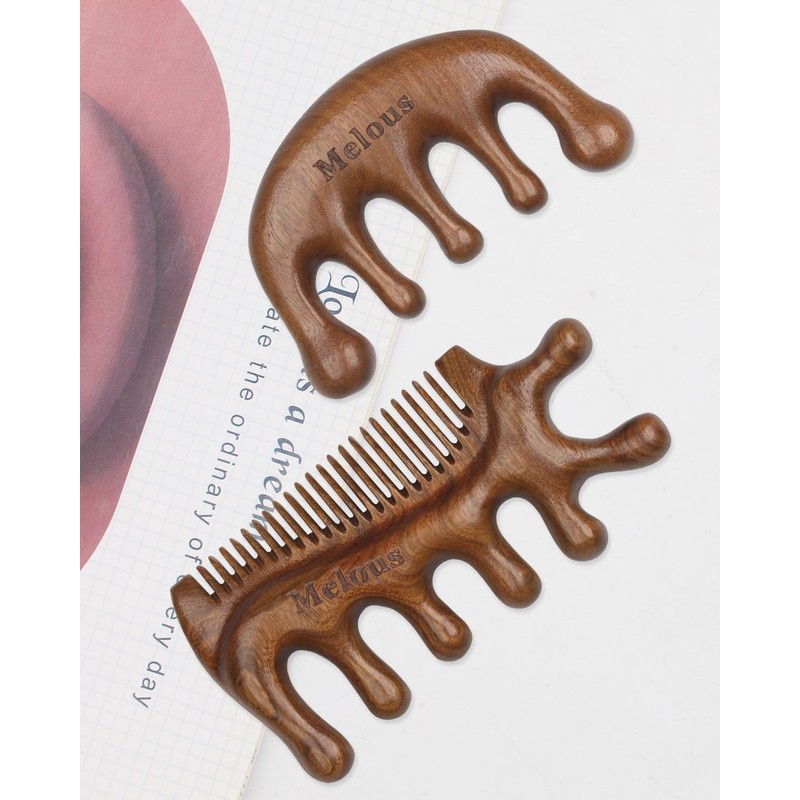 Melous 4 in 1 Sandalwood Gua Sha Massager, Scraping Massage