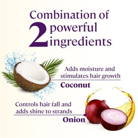 Generic Coco Onion Combo Kit for Hair Fall Control - Natural Hair Oil 150 ml + Shampoo 300 ml