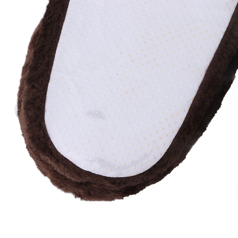 Electric Heated Slippers Temperature Adjustable Winter Soft Plush Heating Shoes