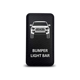 CH4X4 Push Switch Suitable for Toyota Tacoma 3rd Gen 12V 3Amp - Bumper Light Bar Symbol 2 - Green LED