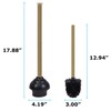 Blue Donuts Toilet Brush and Plunger Set with Holder, Sleek