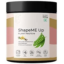 ROSEVILLA ROSEVILLA Palak Notes ShapeME Up Plant Protein, 1 Billion Probiotics Per Serving (Vanillla Flavour)/500g