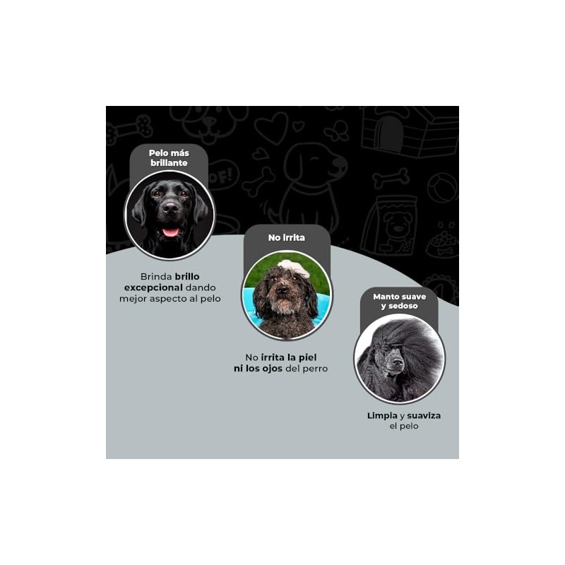 Fancy Pets Shampoo Essentials para Perros Pelo Negro con Extracto
