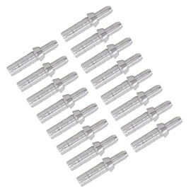 Kisangel 40pcs Nock Tails Accessories 4.2mm Id Silver Aluminum Seat Sturdy Lightweight for Hunting and Target Practice