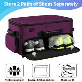 Mogplof Extra Large 2 Layer Golf Trunk Organizer, Golf Gifts for Men Golfers, 20"x 14"x 10" Water-resistant Car Durable Golf Organizer for 2 Pair Shoes, Balls, Tees, Clothes, Gloves, Accessories