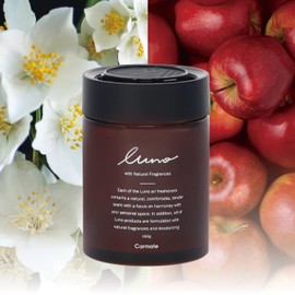 Carmate LUNO G1913 Car Air Freshener, Luno Gel, Large, Placed Type, Apple & Jasmine, Large Capacity, 5.6 oz (160 g)