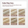 TURKIO Cream Shower Curtain Waffle Weave Shower Curtain Neutral Striped