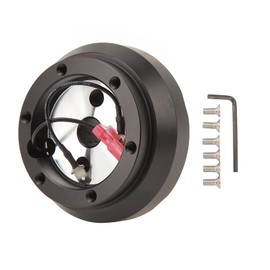 Steering Wheel Short Hub Adapter, Aluminium Universal 6 Hole Hub Adapter Kit, Steering Wheel Short Hub Adapter Kit for 240SX (No Hicas) S13 S14 1989-1998,steering wheel