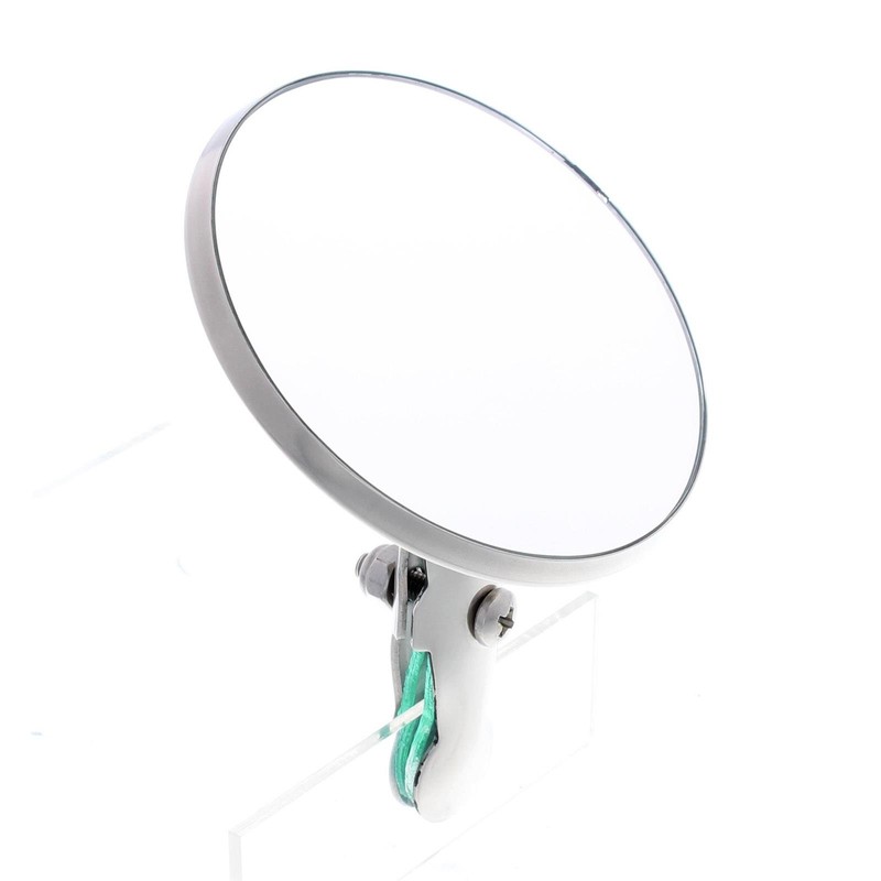 Clamp-On Stainless Window Wind Wing Rear View Mirror, 3.5 Inch