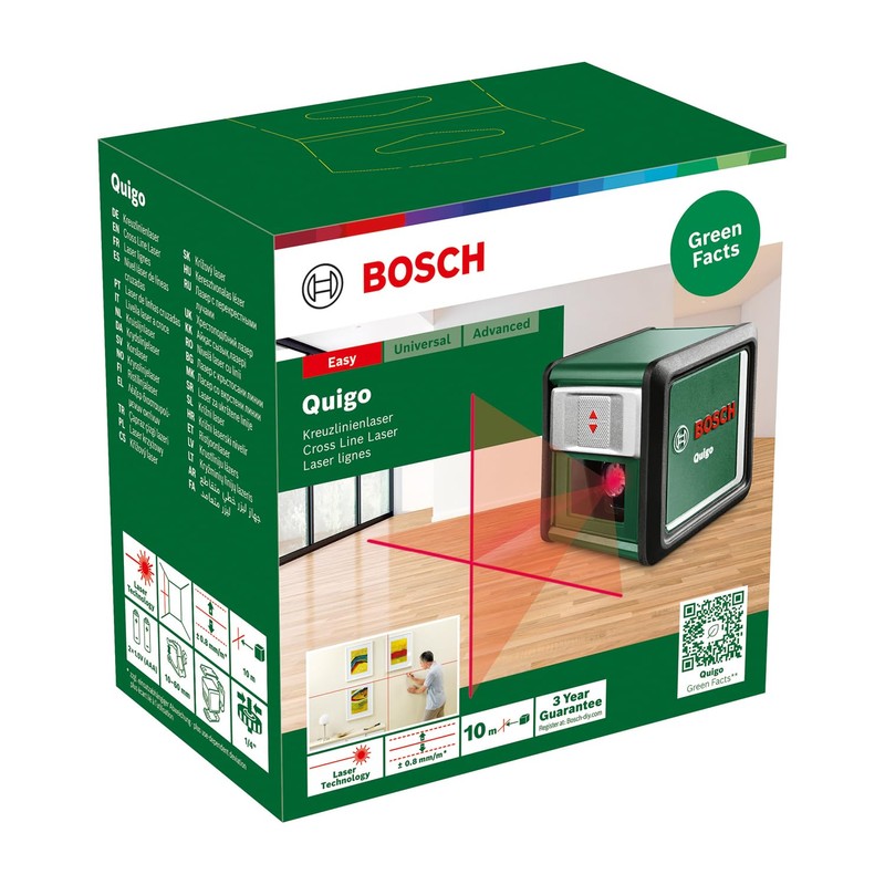 Bosch Home and Garden Cross line Laser Quigo with Universal