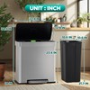 FDW 16 Gallon / 60 L Garbage Can Kitchen Trash
