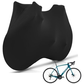 Road Bike Bicycle Indoor Storage Wheeled Zipper Travel Protective Cover Stretch Elastic Dust Wheel 700c 29 27.5 26" Cross Bike Mountain Bike BMX Off Season Moving