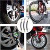 AUEFUDQ 3 Pcs Flexible Rubber Tire Valve Adapter Extension with