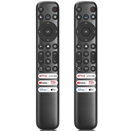 [Pack of 2] Newest Remote Control for TCL TV Remote, Compatible with TCL Google TV Remote Q6/Q7/QM8/S3/S4 Series, Q550G Q650G Q670G Q750G QM850G S370G S450G S470G S550G FHD HDR LED UHD QLED Smart TVs