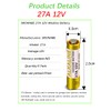 SKOANBE 27A 12V Alkaline Battery-Pack of 5