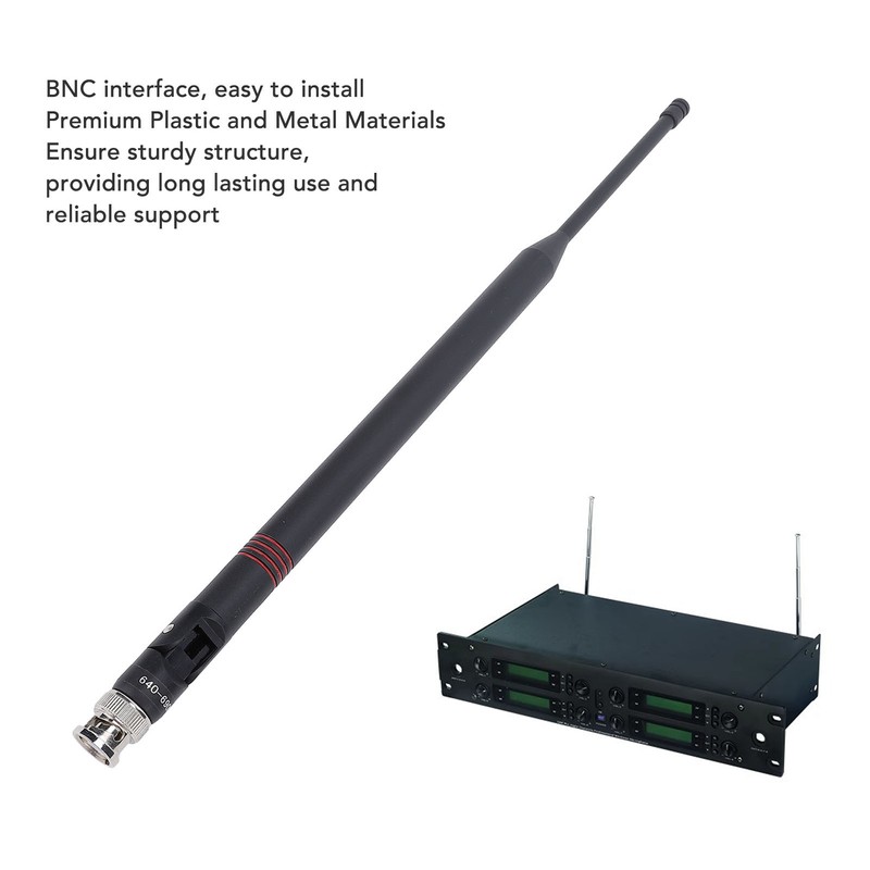 Wireless Microphone Receiver Antenna 640‑690MHz BNC Interface Antenna Replacement for