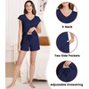 NACHILA Pajamas for Women-Viscose Made from Bamboo, Cool V Neck