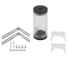 PC Computer Liquid Water Cooling Ra/diator Acrylic Cylinder Water Reservoir Tank Kit