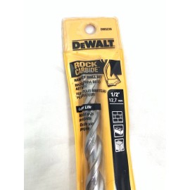DeWalt Carbide Masonry 1/2" x 12" Extra Long Hammer Drill Bit, No-Spin Shank