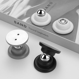 White RV Magnetic Door Holder Set (2 Pcs) – Super Easy to Install on Campers & Trailers, Features Strong Magnetism to Reliably Keep Doors Open, Perfect Accessory for Tidy & Functional RV Living Spaces