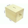 Wooden World - Wooden money box piggy bank with a