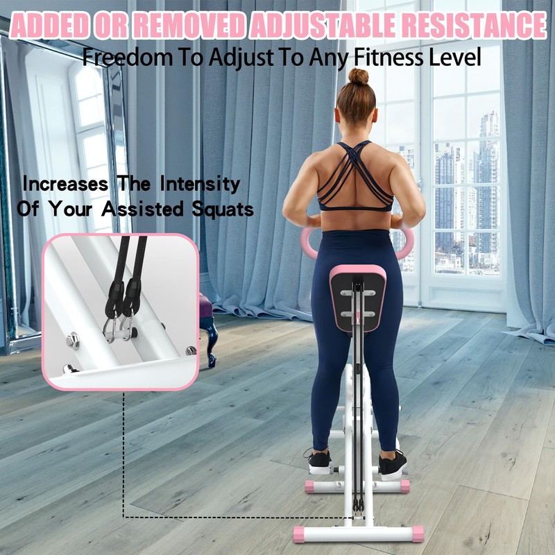 Squat Machine for Home, Core Exercise Machine Foldable Assist Trainer